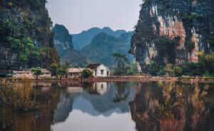 vibrant image of Asian landscape