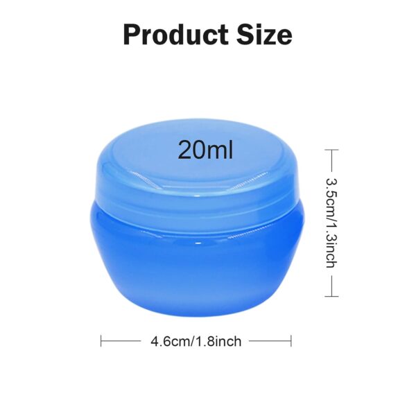 Cosywell Travel Containers Travel Size Containers for Toiletries Cream Jars 6PCS Refillable Leak-proof Travel Accessories with Lid for Lotion Cosmetic Makeup Body Cream - Image 3