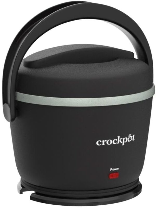 Crock-Pot Electric Lunch Box, 20-Ounce Portable Food Warmer, Black Licorice, Perfect for Travel, On-the-Go & Office Use | Stylish, Spill-Free & Dishwasher-Safe | Ideal Men & Women's Gifts - Image 4