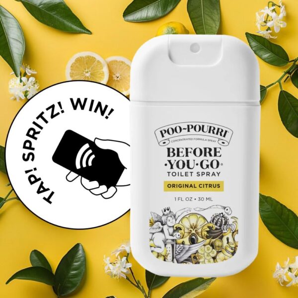 Poo-Pourri Before-You-Go Toilet Spray, Original Citrus, 1 Fl Oz Pocket Travel Size - Lemon, Bergamot and Lemongrass - Image 6