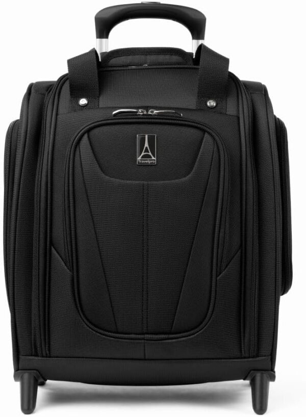 Travelpro Luggage Maxlite 5 Softside Lightweight Rolling Underseat Compact Carry on Upright 2 Wheel Bag, Men and Women, Black, 15-Inch