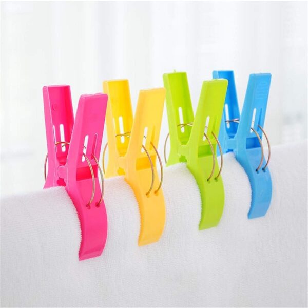 Danmu Beach Towel Clips, Beach Clips, Towel Clips for Beach Chairs Cruise, Heavy Duty Clothes Pins-Keep Your Towel from Blowing Away, Beach Accessories for Vacation Must Haves (Multicolor-8pcs) - Image 9