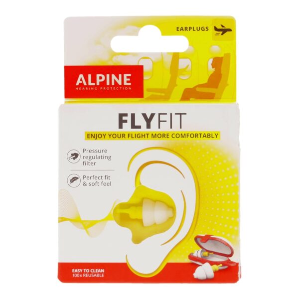 Alpine FlyFit - Earplugs for Pressure Relief & Preventing Ear Pain While Flying - Airplane Travel Essentials - Comfortable Reusable Hypoallergenic Earplugs with Ultra Soft Filter - Image 7