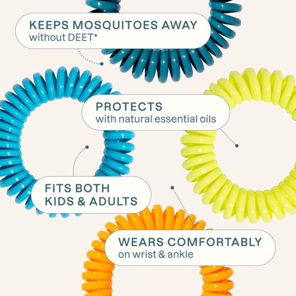 Cliganic 10 Pack Mosquito Repellent Bracelets, DEET-Free Bands, Individually Wrapped (Packaging May Vary) - Image 4