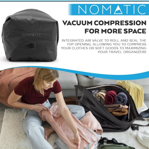 NOMATIC Vacuum Bag - Luggage Organizer Bags - Compression Packing Cubes - Luggage Organizer Bags and Travel Essentials (Black) - Image 3