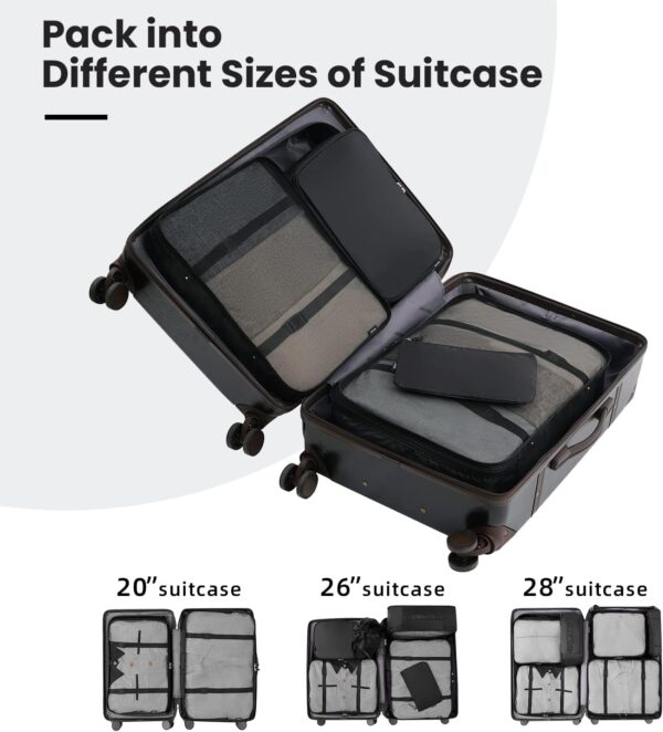 BAGAIL 8 Set/10 Set Packing Cubes Various Sizes Packing Organizer for Travel Accessories Luggage Carry On Suitcase - Image 7