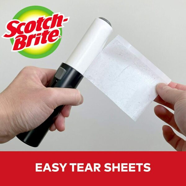 Scotch-Brite Mini Travel Lint Roller, Works Great On Pet Hair, 30 Sheets - Image 3