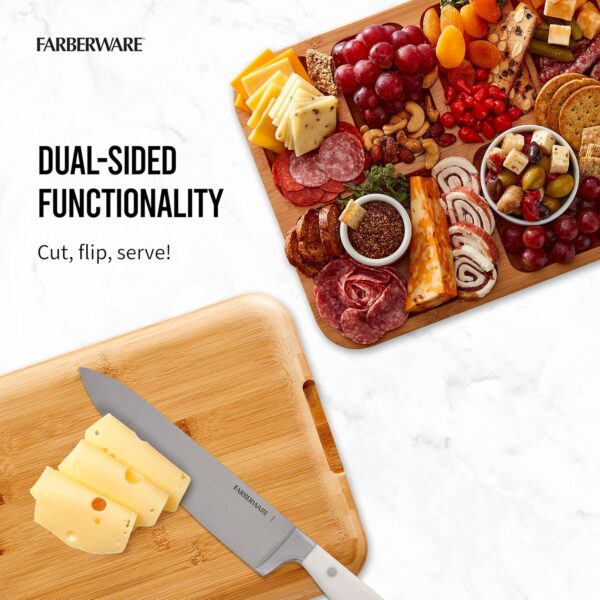 FARBERWARE Build-a-Board Cutting Board with Compartments and Clear Locking Lid for Charcuterie, Snacks, Bamboo - Image 7